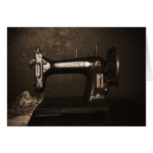 Vintagesymaskin Hälsningskort