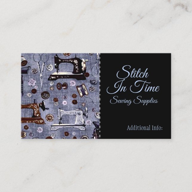 Vintagesymaskinvisitkort Visitkort (Framsida)