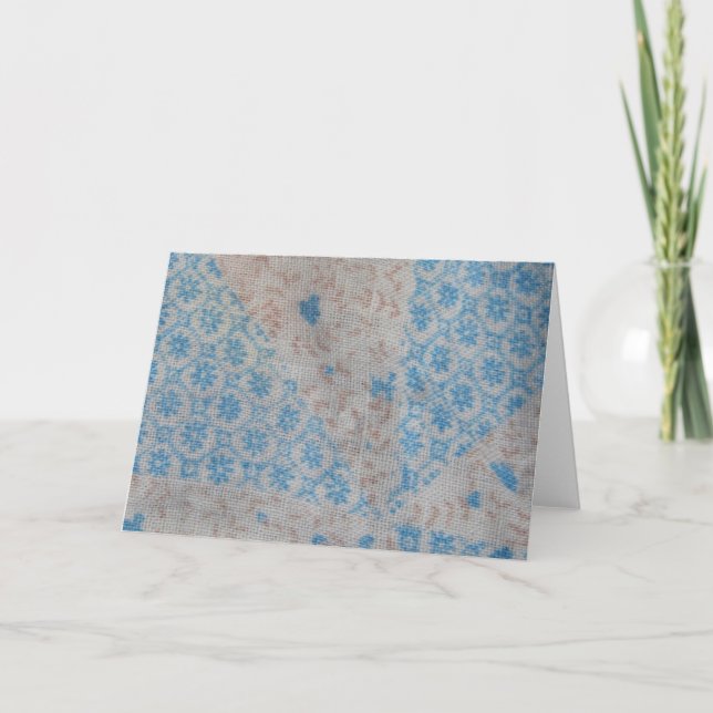 Vintagetäcketyg Kort (Framsida)