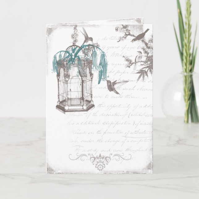 Vintagetackkort Tack Kort (Framsida)