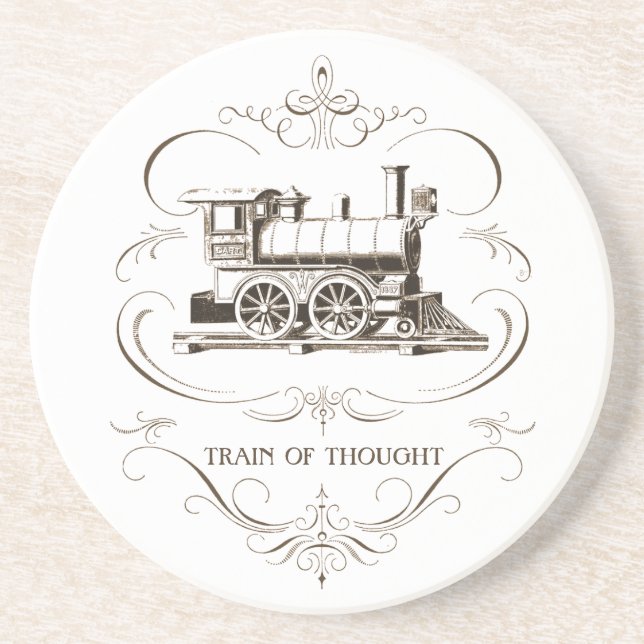 Vintagetåg av tanke underlägg (Framsidan)