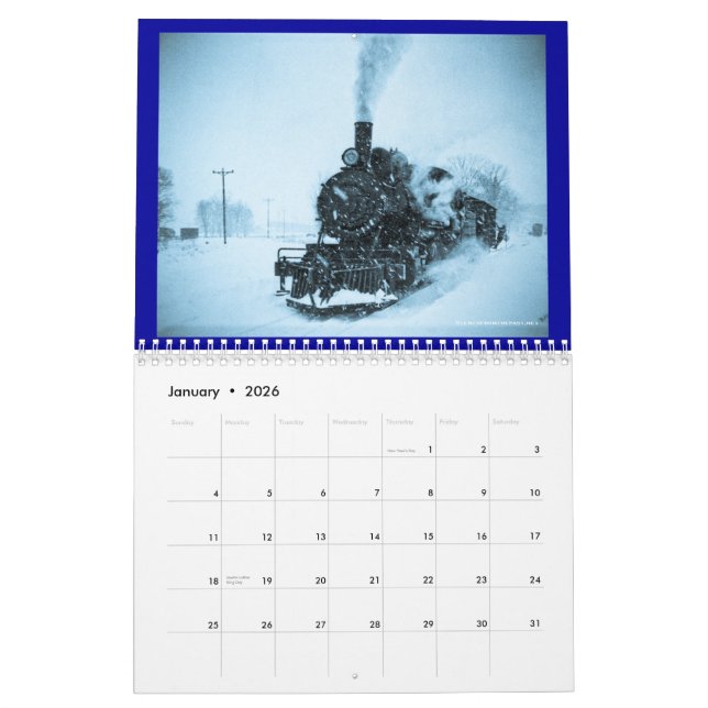Vintagetåg Kalender (Jan 2026)