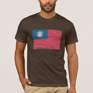 VintageTaiwan flagga T-shirt