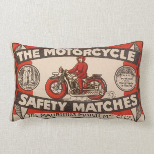 Vintagetändsticksasken täcker lumbarkudde