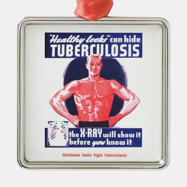 VintageTB-prydnad Julgransprydnad Metall (Framsidan)