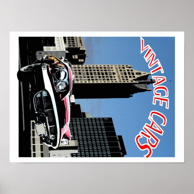 VintageTBirdPoster Poster (Framsidan)