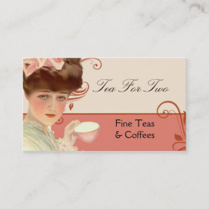VintageTea eller kaffevisitkort Visitkort
