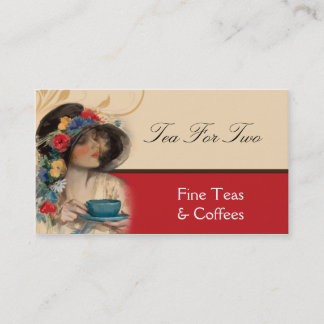 VintageTea eller kaffevisitkort Visitkort