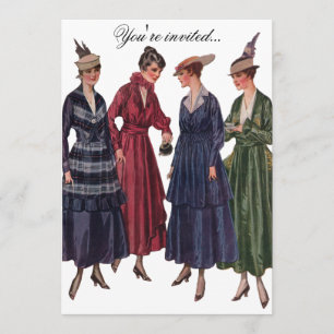 VintageTeaparty Inbjudningar