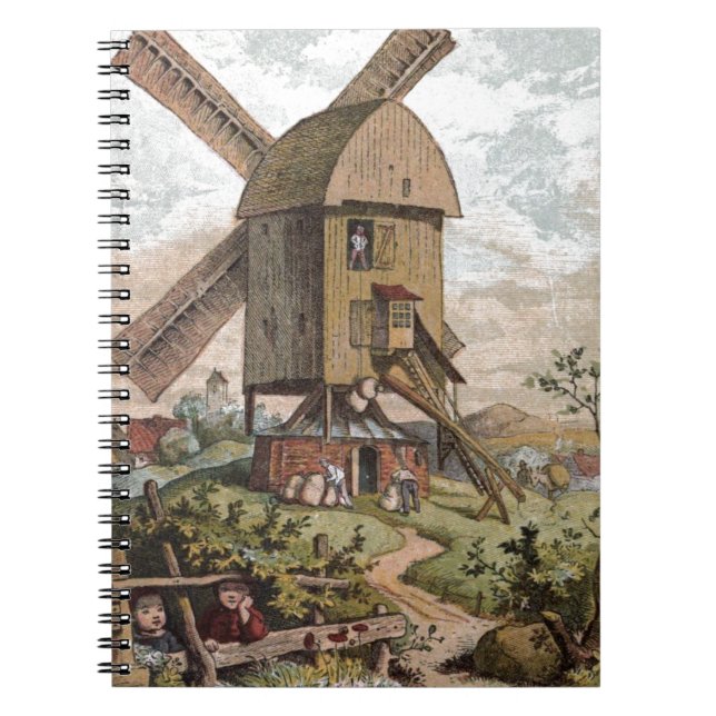 Vintageteckning: De gammala mal Anteckningsbok (Framsidan)