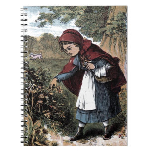 Vintageteckning: Lite röda Ridinghood Anteckningsbok