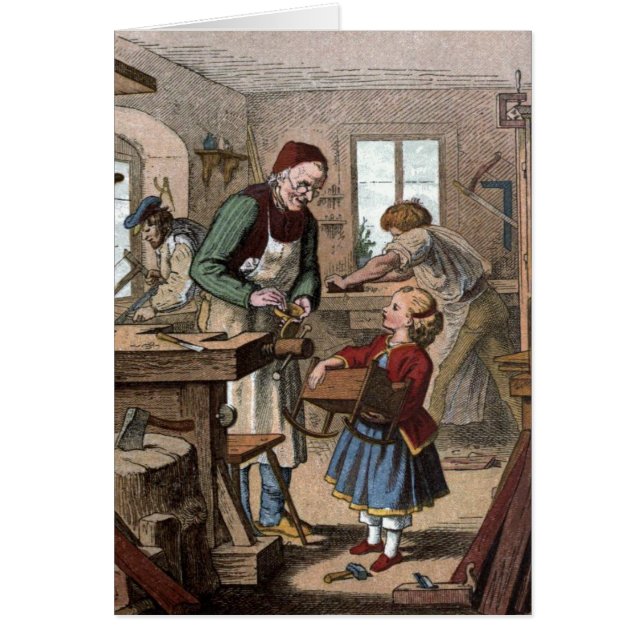 Vintageteckning: Seminariet Hälsningskort (Framsidan)