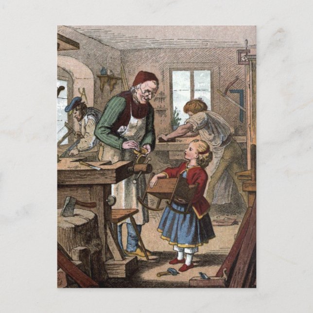 Vintageteckning: Seminariet Vykort (Framsida)