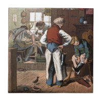 Vintageteckning: Skomakaren