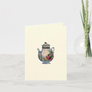 Vintagetekanna Notecard Kort