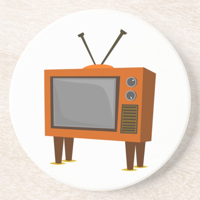 Vintagetelevision Underlägg Sandsten (Framsidan)