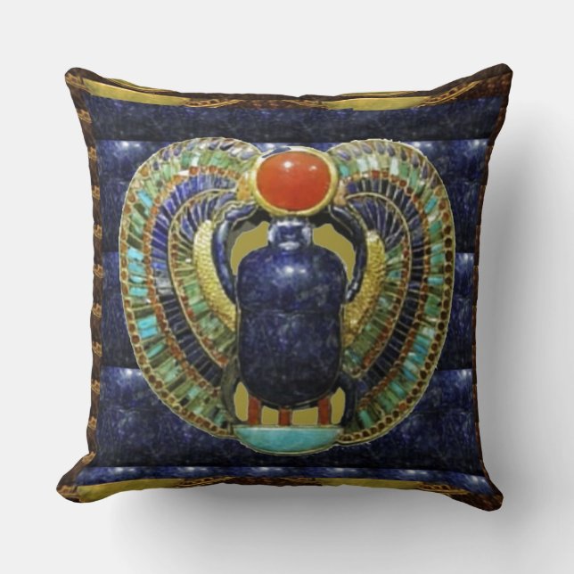 VINTAGEtempelkonster från egyptenPYRAMIDER Kudde (Framsida)