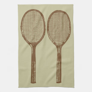Vintagetennisracket Kökshandduk