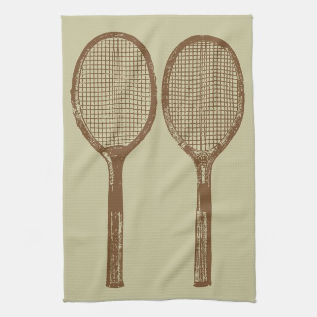 Vintagetennisracket Kökshandduk (Vertikal)