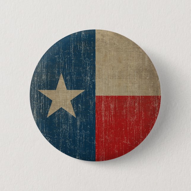 VintageTexas flagga Knapp (Framsida)