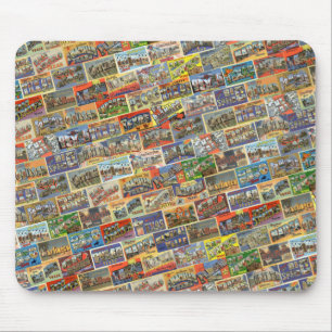 VintageTexas vykort Mousepad Musmatta