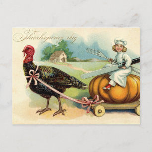 Vintagethanksgiving Helg Vykort