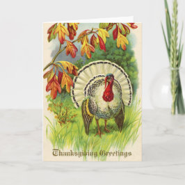 Vintagethanksgiving Turkiet Helgkort