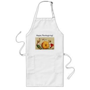 Vintagethanksgivingbarn Långt Förkläde