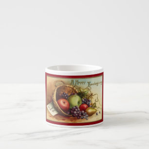 Vintagethanksgivingfrukt Espressomugg