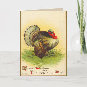 Vintagethanksgivingkort Helgkort