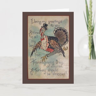 Vintagethanksgivingkort Helgkort