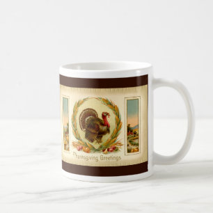 VintagethanksgivingTurkiet mugg
