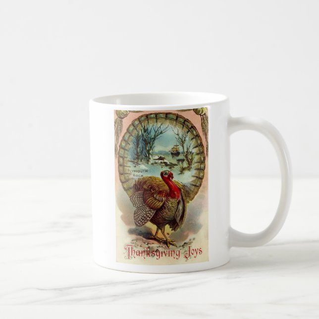 VintagethanksgivingTurkiet mugg (Höger)