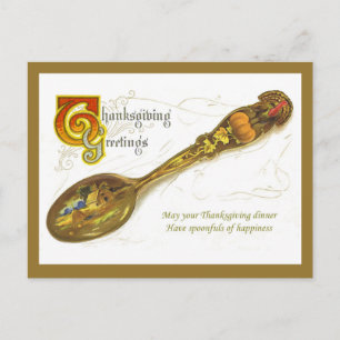 Vintagethanksgivingvykort Helg Vykort