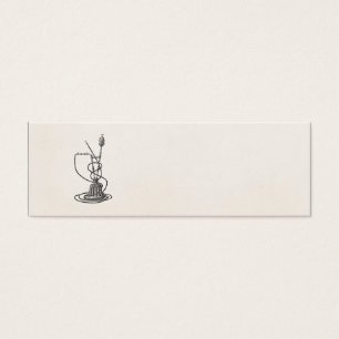 Vintagetobakrör och gammal illustration för Hook Litet Visitkort