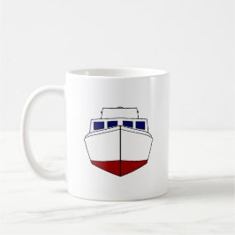 Vintageträfiskebåt - kabinkryssare kaffemugg