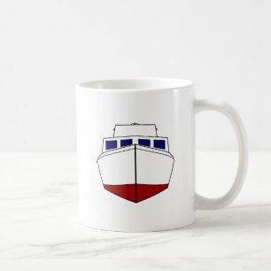 Vintageträfiskebåt - kabinkryssare kaffemugg