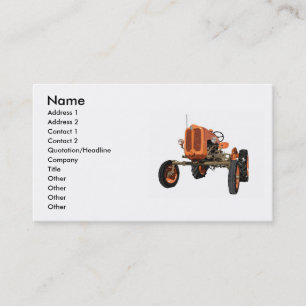 Vintagetraktor Visitkort