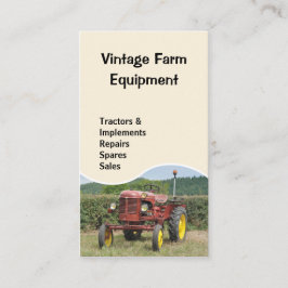 Vintagetraktorvisitkort Visitkort