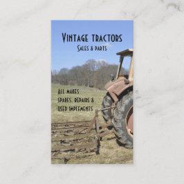 Vintagetraktorvisitkort Visitkort