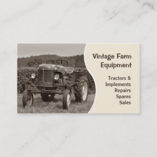 Vintagetraktorvisitkort Visitkort