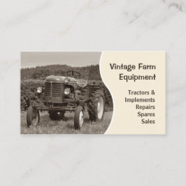 Vintagetraktorvisitkort Visitkort