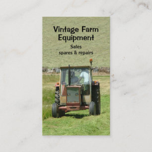 Vintagetraktorvisitkort Visitkort