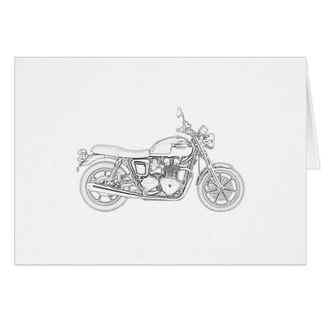 Vintagetriumf Hälsningskort (Framsidan Horizontal)