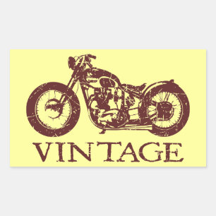 Vintagetriumf Rektangulärt Klistermärke