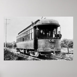 VintageTrolleybil Poster