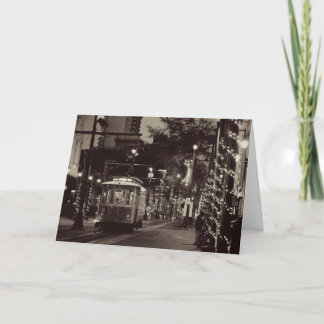 VintageTrolleyjulkort Helgkort