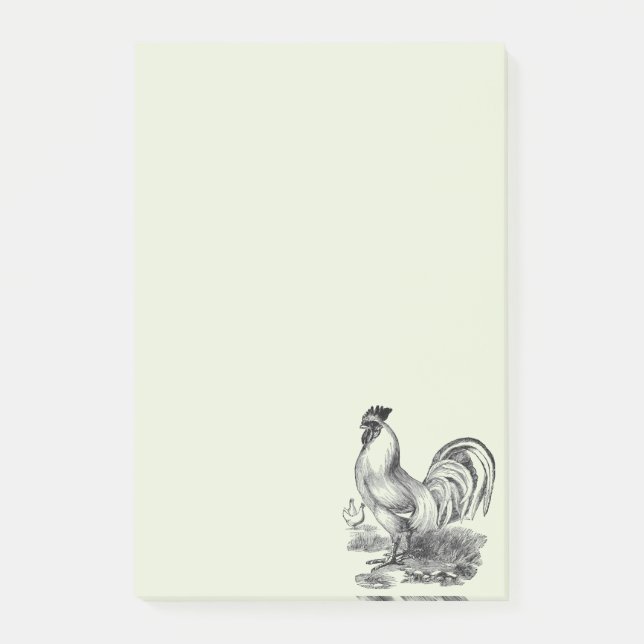 Vintagetuppillustration Post-it Block (Framsida)
