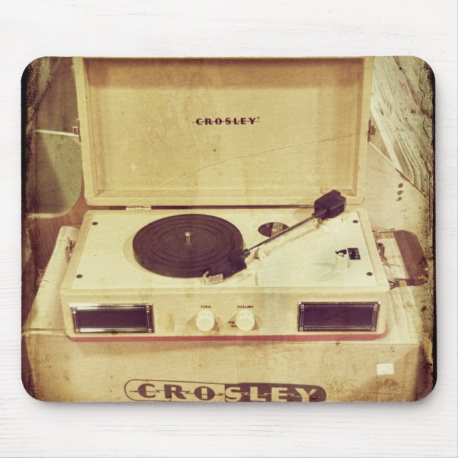 VintageTurntable Mousepad Musmatta (Framsidan)