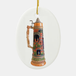 Vintagetysk Stein Julgransprydnad Keramik
